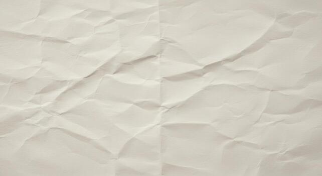 Close up of slightly crumpled beige paper revealing textures and shadows creating an abstract background perfect for laye and artistic design projects. photo