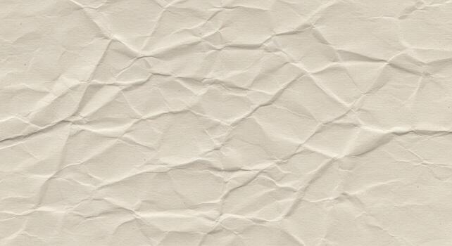 The texture of a slightly crumpled sheet of light beige paper creates an interesting abstract pattern perfect for backgrounds or adding visual interest to designs. photo