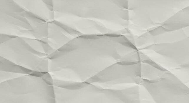 The slightly crumpled white paper showcases soft shadows and highlights, creating a tactile and organic texture perfect for backgrounds or abstract designs, beautifully. photo