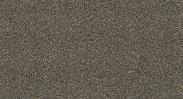 Abstract close up of a rough textured surface shows interlaced and interwoven threads creating a dark neutral toned organic pattern across the entire frame. photo