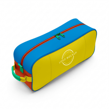 Verpackung Präsentation Tabelle oben Zubehörteil Container Design generisch Reißverschluss Fall psd