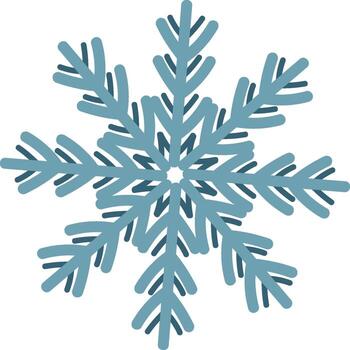 geométrico copo de nieve modelo vector