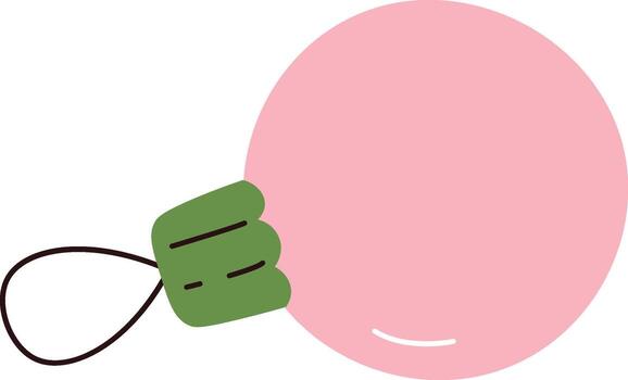 Navidad ornamento con cuerda vector