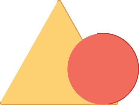 Geometric Triangle and Circle vector