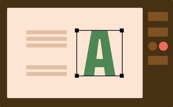 Graphic Design Software Interface vector