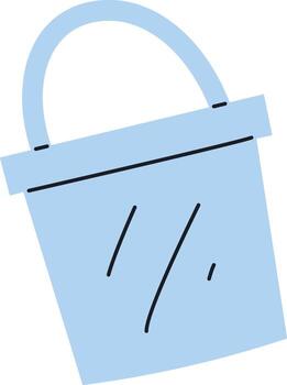 Simple Bucket with Handle vector