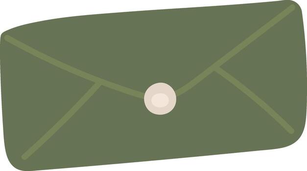 Envelope with Button Closure vector