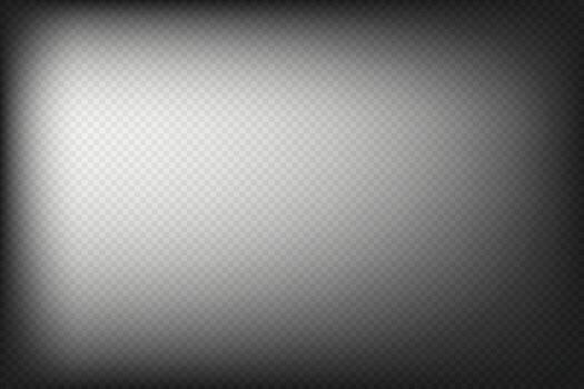 Grayscale Radial Spotlight Effect Background or Vignette Overlay with Soft Overlay Gradient. vector