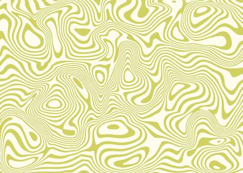 Minimalist wavy line art background in light green. Abstract topographic texture with soft, hypnotic contour lines for a clean and subtle design. vector