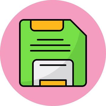 Save Filled Icon Design vector
