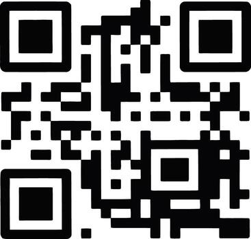 Qr code for digital information, isolated on white background illustration vector