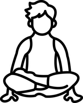 Scale Pose Outline Style Element Layout vector