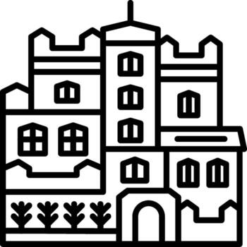 castillo edificio móvil optimizado Arte diseño vector