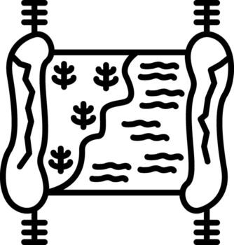 Antique Map Feature Highlight Mark Layout vector