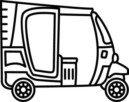 Rickshaw Structured UX Symbol Layout vector