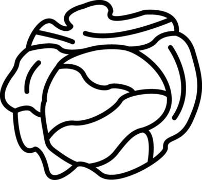 Cabbage Geometric Visual Mark Graphic vector