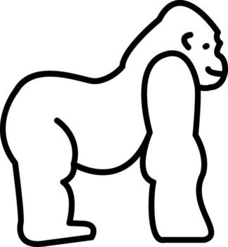 Gorilla Modular Interface Graphic Asset vector