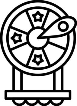 Wheel Of Fortune Feature Highlight Mark Layout vector