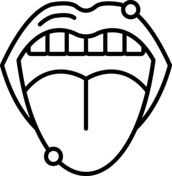 Mouth Minimal Visual Object Form vector