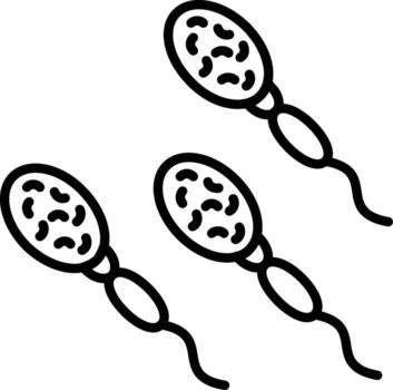 Sperm Mobile Optimized Art Layout vector