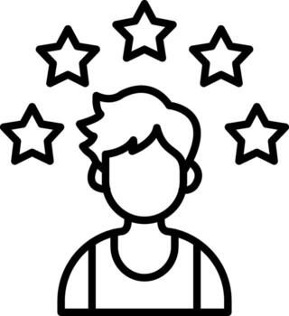 Rating Dashboard UI Element Graphic vector