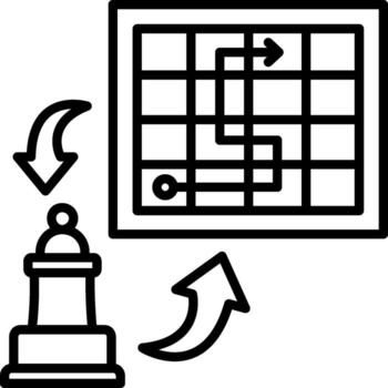 Chess Pawn Wireframe Graphic Object Layout vector