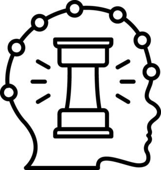 Chess Thinking Feature Highlight Mark Layout vector