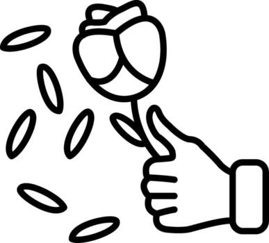 Rose hand Dashboard UI Element Graphic vector