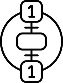 One To One Compact Design Representation Layout vector