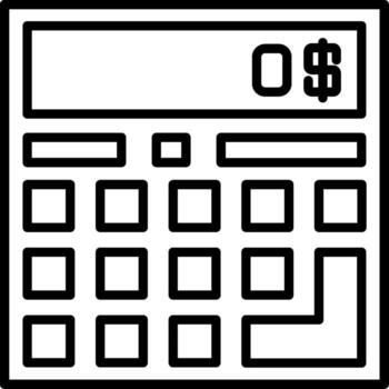 Calculator Functional UX Graphic Design vector