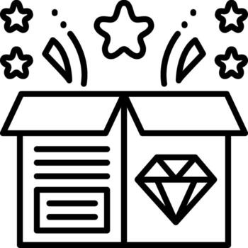 New Product Minimal Line Feature Graphic vector