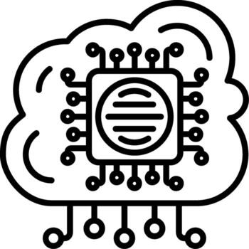 Edge Computing Custom Visual Symbol Graphic vector