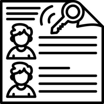 Access Control List Dashboard UI Element Graphic vector