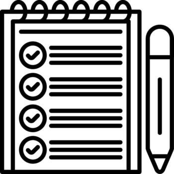 Checklist Scalable File Format vector