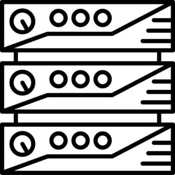 grande datos servidor mínimo plano marca gráfico vector