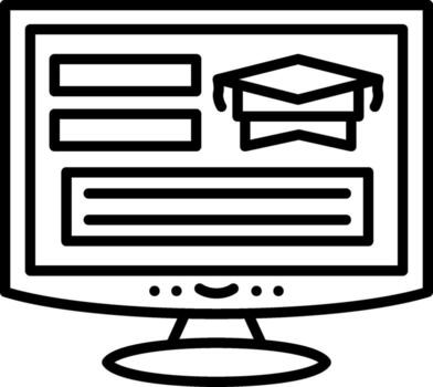 Online Course Display Optimized Graphic Asset vector