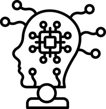 artificial inteligencia equilibrado visual elemento diseño vector