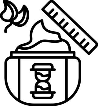 Anti-Aging Cream Dashboard UI Element Graphic vector