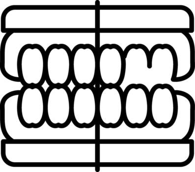 Smile Reconstruction Simplified UX Element Iconography vector