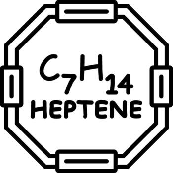 Heptene Interactive Mark Design Graphic vector