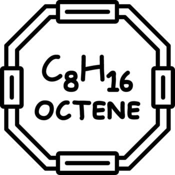 Octene Outline Style Element Layout vector