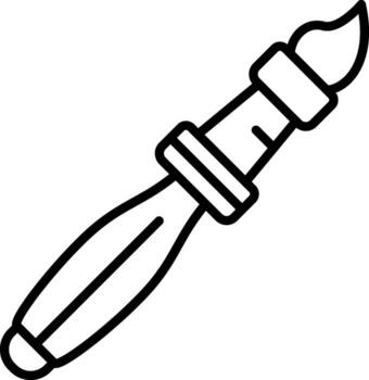 Paint Brush Mobile UI Mark Design vector