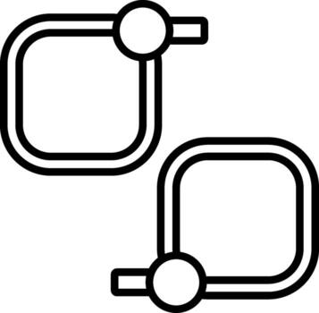Cable Ties User Interface Element Graphic vector