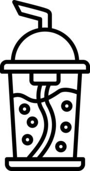Milkshake Mobile App Symbol Layout vector