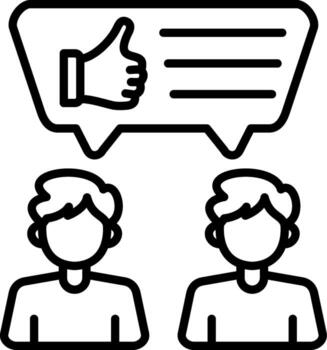 Feedback User Interactive Design Glyph Mark vector