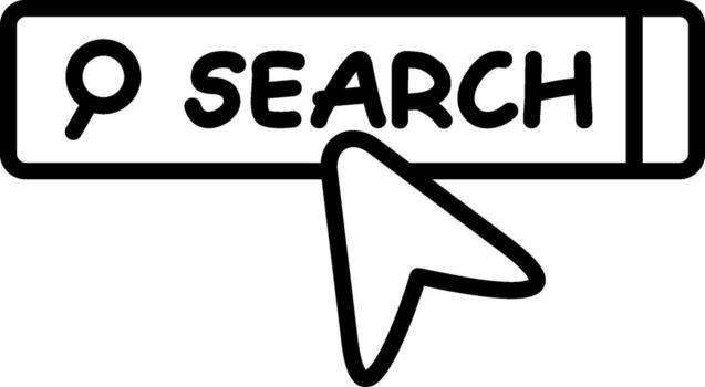 Search Bar Mobile UI Mark Design vector