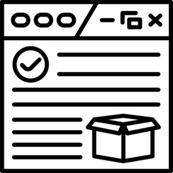 Destacados producto mínimo visual objeto formar vector