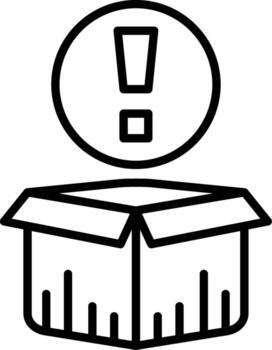 Stock Alert Outline Style Element Layout vector