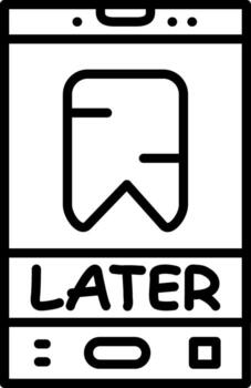 Save for Later Digital Graphic Asset Layout vector