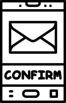 Email Confirmation Design System Mark Element vector